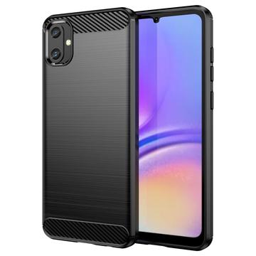 Samsung Galaxy A05 Puzdro z Brúseného TPU - Uhlíkové Vlákno