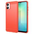 Samsung Galaxy A06 5G Brushed TPU Case - Carbon Fiber