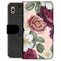 Samsung Galaxy A10 prémiové puzdro na peňaženku - Romantické kvety