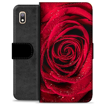 Samsung Galaxy A10 prémiové puzdro na peňaženku - Rose