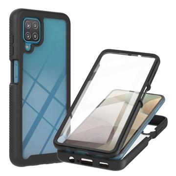 Samsung Galaxy A12 360 Protection Series Case - Black / Clear