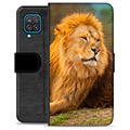 Samsung Galaxy A12 prémiové puzdro na peňaženku - Lev