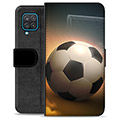 Samsung Galaxy A12 prémiové puzdro na peňaženku - Futbal