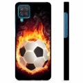Samsung Galaxy A12 ochranný kryt - Futbalový plameň