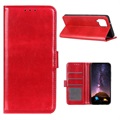 Samsung Galaxy A12 peňaženka s magnetickým uzáverom - červená