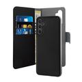 Puro 2-v-1 magnetický Samsung Galaxy A15 Wallet Case - Čierna