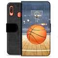 Samsung Galaxy A20e prémiové puzdro na peňaženku - Basketbal