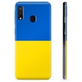 Samsung Galaxy A20e puzdro TPU Ukrajinská vlajka - Žltá a svetlomodrá