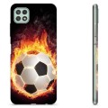 Samsung Galaxy A22 5G puzdro TPU - Futbalový plameň