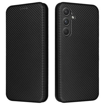 Samsung Galaxy A35 Preklopný Puzdro - Uhlíkové Vlákno