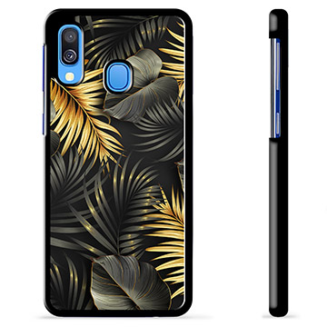 Samsung Galaxy A40 ochranný kryt - Zlaté listy