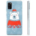 Samsung Galaxy A41 puzdro TPU - Vianočný medveď