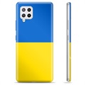 Samsung Galaxy A42 5G puzdro TPU Ukrajinská vlajka - Žltá a svetlomodrá
