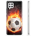 Samsung Galaxy A42 5G puzdro TPU - Futbalový plameň