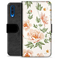 Samsung Galaxy A50 prémiové puzdro na peňaženku - Kvetinová