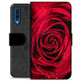 Samsung Galaxy A50 prémiové puzdro na peňaženku - Rose
