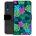 Samsung Galaxy A50 prémiové puzdro na peňaženku - Tropický kvet