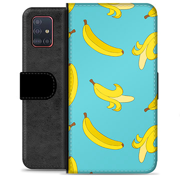 Samsung Galaxy A51 prémiové puzdro na peňaženku - Banány