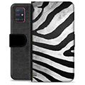 Samsung Galaxy A51 prémiové puzdro na peňaženku - Zebra
