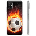 Samsung Galaxy A51 puzdro TPU - Futbalový plameň
