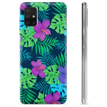 Samsung Galaxy A51 puzdro TPU - Tropický kvet