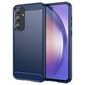 Samsung Galaxy A55 Puzdro z Brúseného TPU - Uhlíkové Vlákno