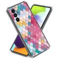 Samsung Galaxy A55 Štýlové Ultratenké Puzdro TPU - Dúhový Kosoštvorec