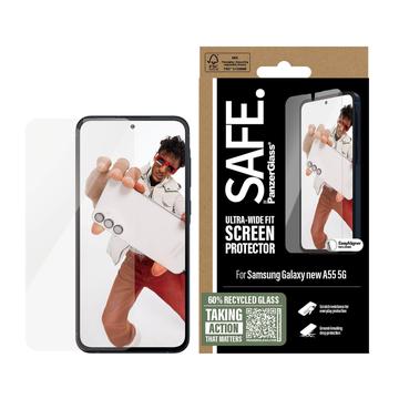 Samsung Galaxy A56 PanzerGlass Safe Ultra-Wide Fit Tempered Glass Screen Protector - 9H - Clear