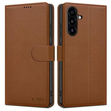 Samsung Galaxy A56 Tech-Protect Wallet Case W. Magnet & Stand - Brown