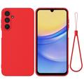 Samsung Galaxy M16/F16 Liquid Silicone Case with Hand Strap