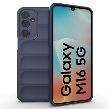 Samsung Galaxy M16/F16 Rugged TPU Puzdro - Tmavomodrá
