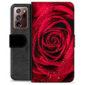 Samsung Galaxy Note20 Ultra prémiové puzdro na peňaženku - Rose