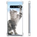 Samsung Galaxy S10 hybridné puzdro - Mačka