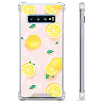 Samsung Galaxy S10 hybridné puzdro - Citrónový vzor