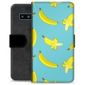 Samsung Galaxy S10 prémiové puzdro na peňaženku - Banány