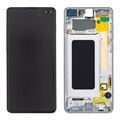 Samsung Galaxy S10+ predný kryt a LCD displej GH82-18849B - biela