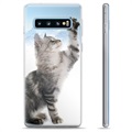 Samsung Galaxy S10+ puzdro TPU - Mačka
