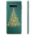 Samsung Galaxy S10+ puzdro TPU - Vianočný stromček