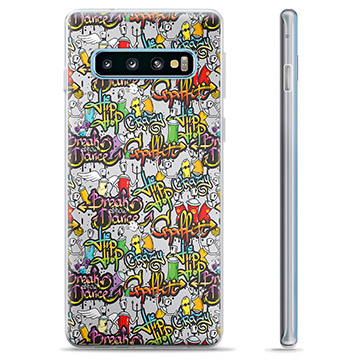 Samsung Galaxy S10+ puzdro TPU - Graffiti