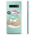 Samsung Galaxy S10+ puzdro TPU - Moderný Santa