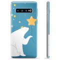 Samsung Galaxy S10+ puzdro TPU - Ľadový medveď