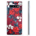 Samsung Galaxy S10+ puzdro TPU - Vintage kvety