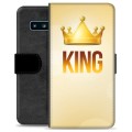 Samsung Galaxy S10 prémiové puzdro na peňaženku - Kráľ