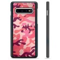 Samsung Galaxy S10 ochranný kryt - Ružová kamufláž
