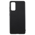 Samsung Galaxy S20 Fe TPU Case - Carbon Fiber - Čierna