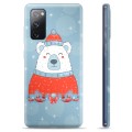 Samsung Galaxy S20 FE puzdro TPU - Vianočný medveď