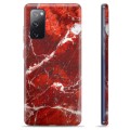 Samsung Galaxy S20 FE puzdro TPU - Červený mramor