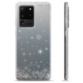 Samsung Galaxy S20 Ultra puzdro TPU - Snehové vločky