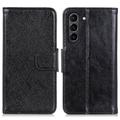 Samsung Galaxy S21 FE 5G Elegantná séria Puzdrá peňaženky - Čierna