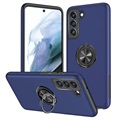 Samsung Galaxy S21 Fe 5G Magnet Ring Grip / Kickstand Case - Navy Blue